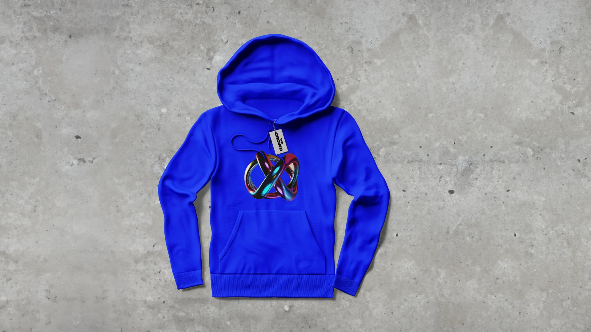 The hoodie against concrete